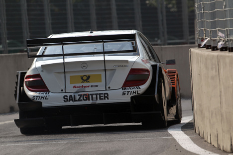 Gary Paffett fik lagt sig i front efter det første pitstop på den snævre bybane.
